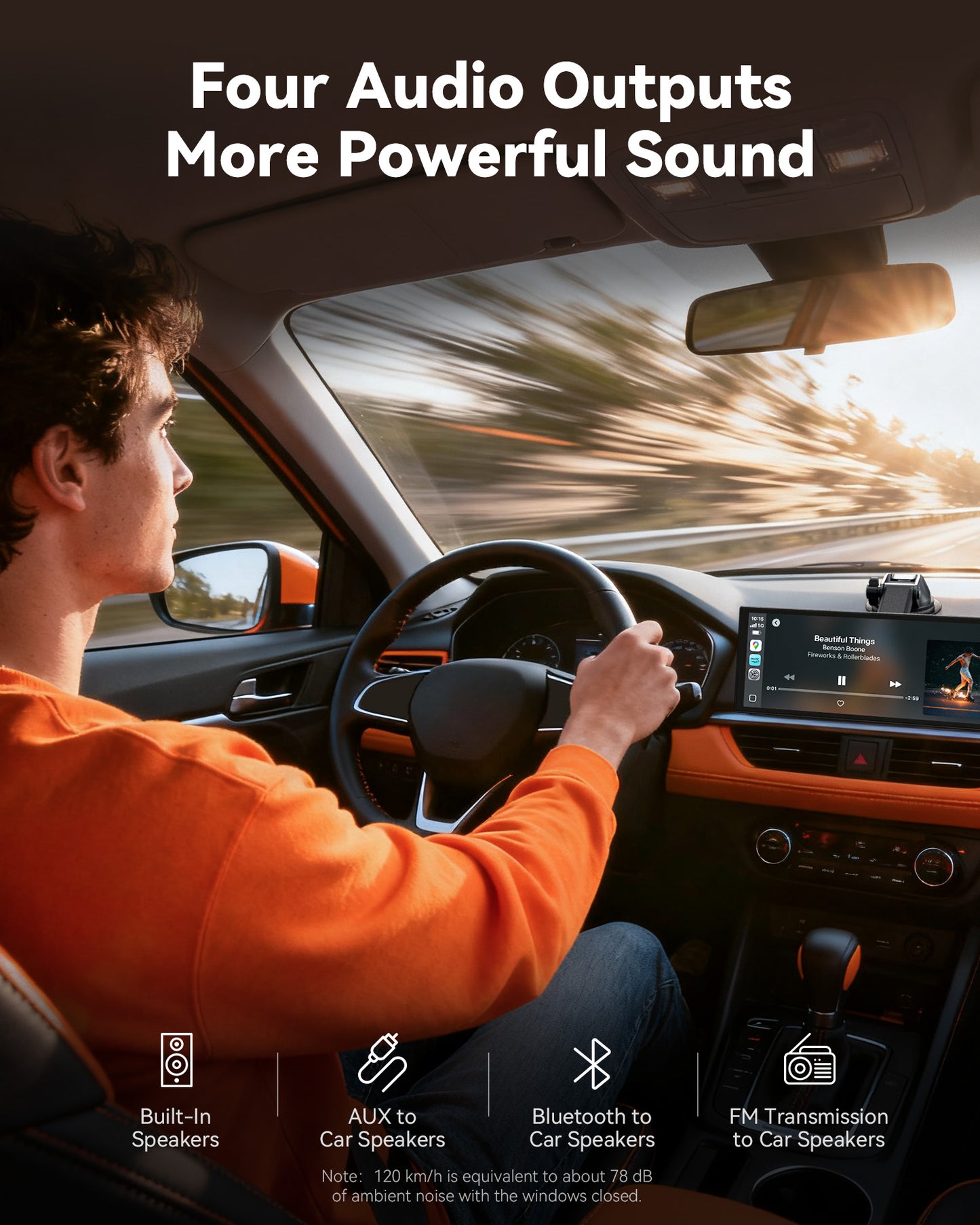 Krunia RC09 10.25 Inch Carplay/Android Auto Screen for Car with Netflix and Youtube
