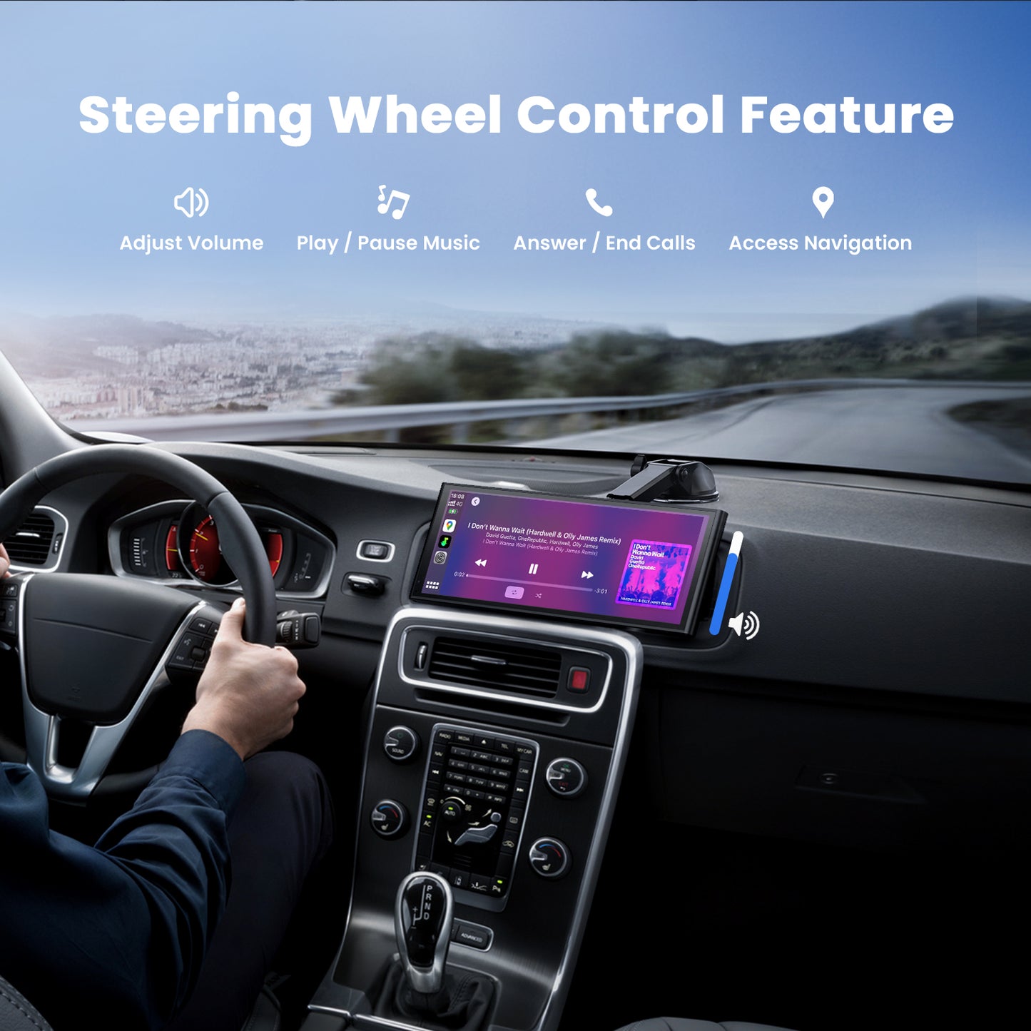 Krunia RC06 9.26 Inch Carplay/Android Auto Screen for Car