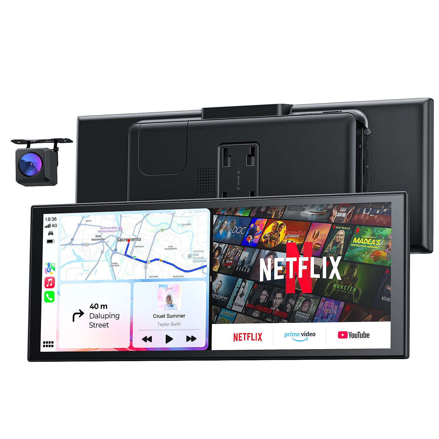 Krunia RC09 10.25 Inch Carplay/Android Auto Screen for Car with