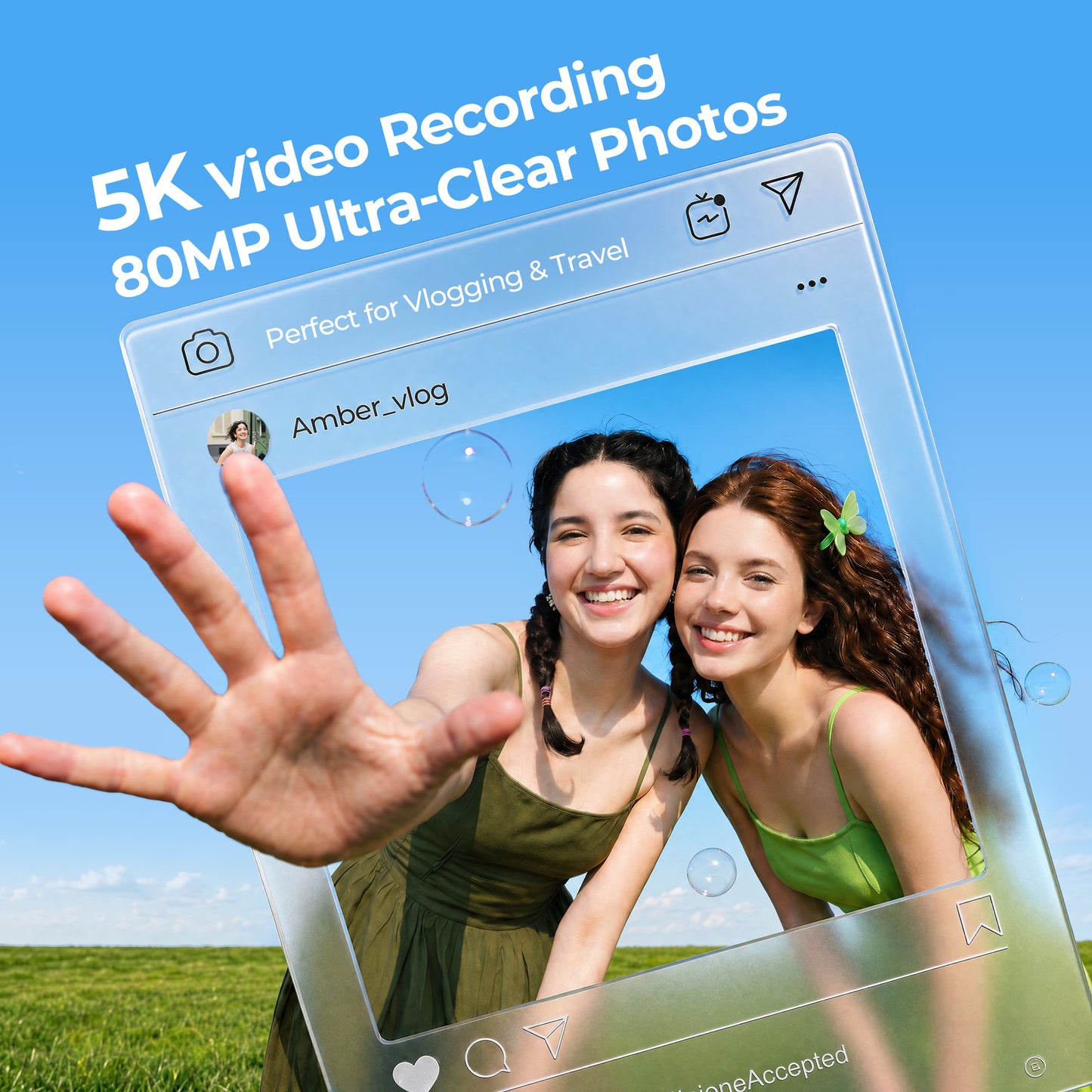 Krunia W8 Digital Camer 5K 80MP with Wi-Fi