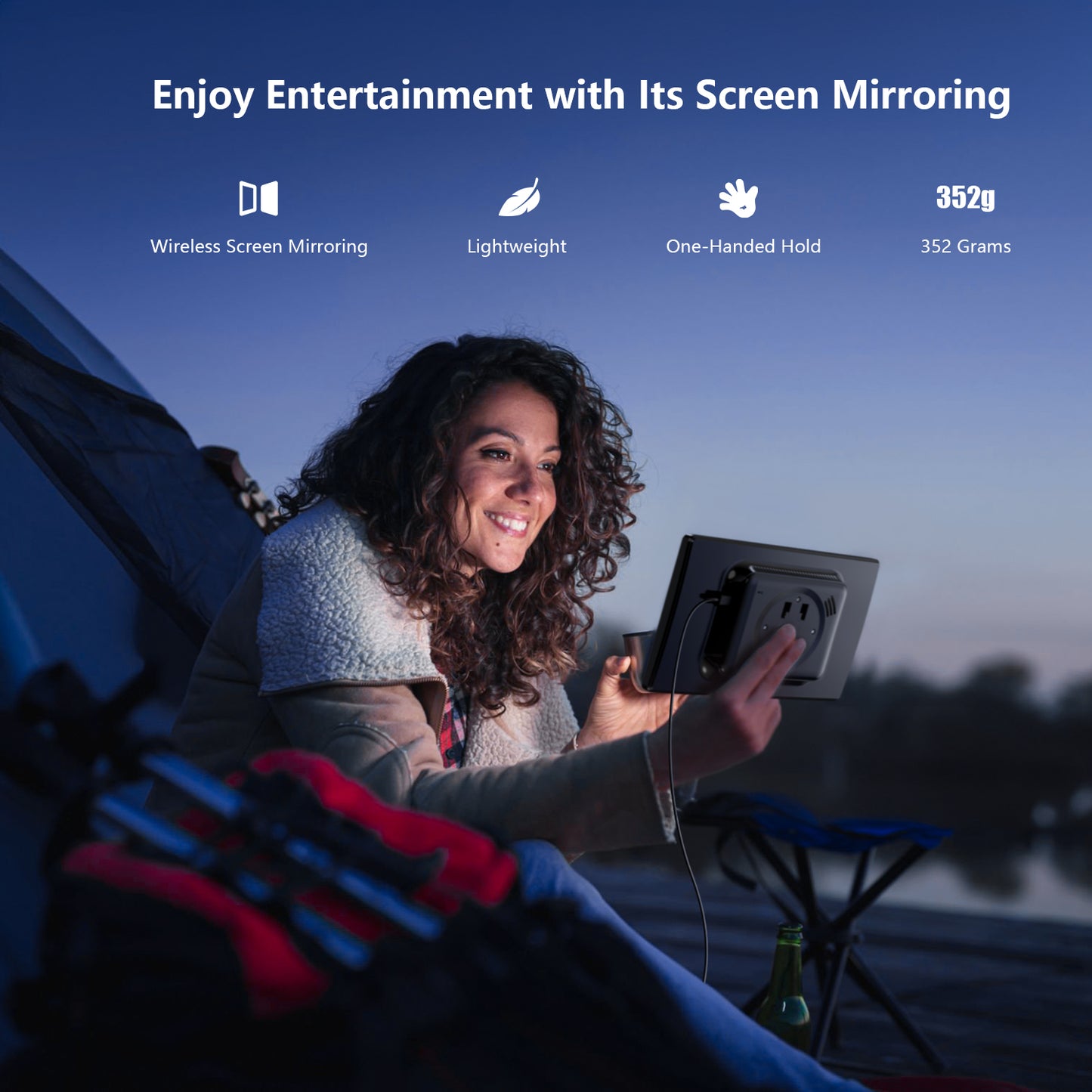Krunia RC04 8 Inch Carplay/Android Auto Screen for Car