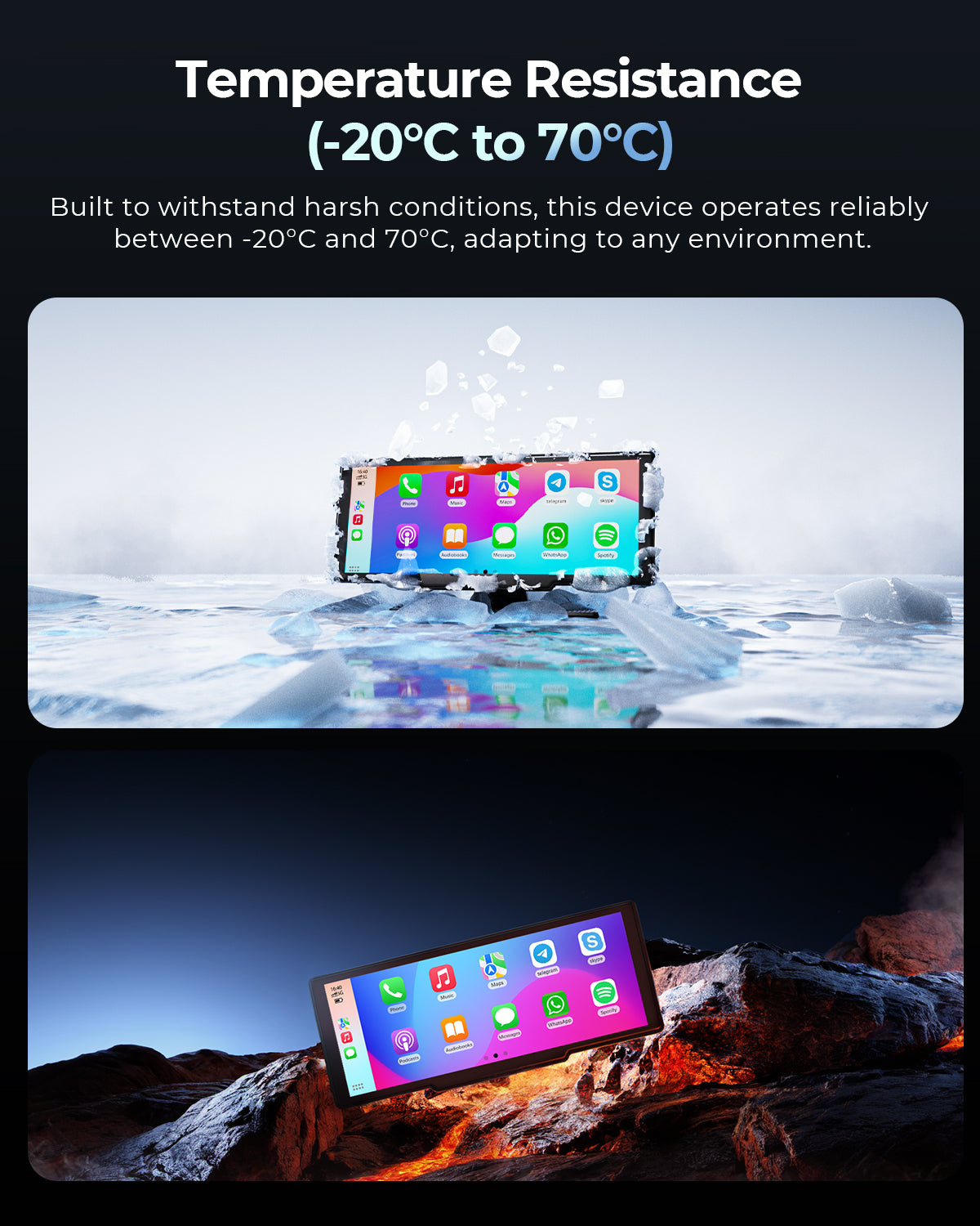 Krunia RC11 8.1 Inch Carplay/Android Auto Screen for Car