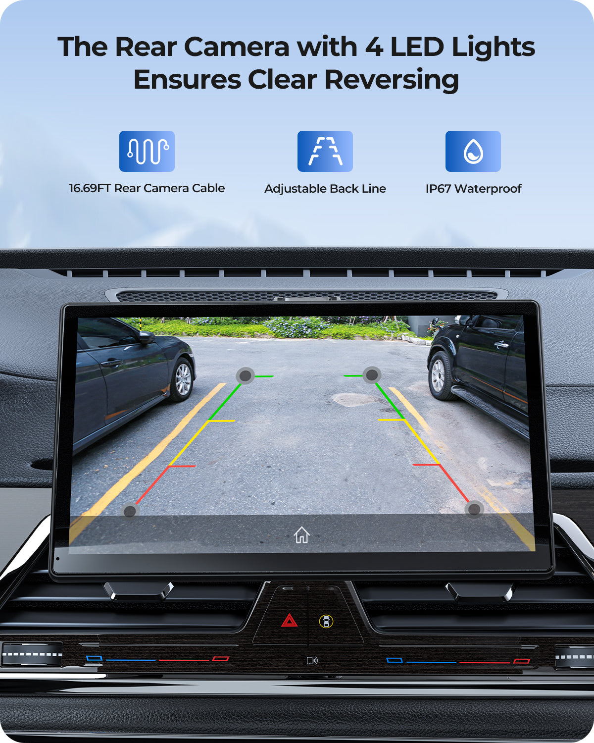 Krunia RC07 9 Inch Carplay/Android Auto Screen for Car