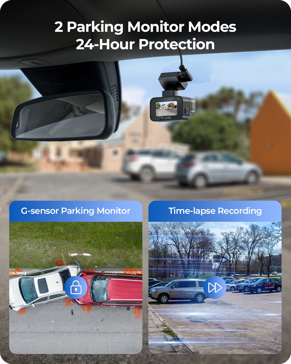 Krunia K1 2K Wi-Fi Dash Cam