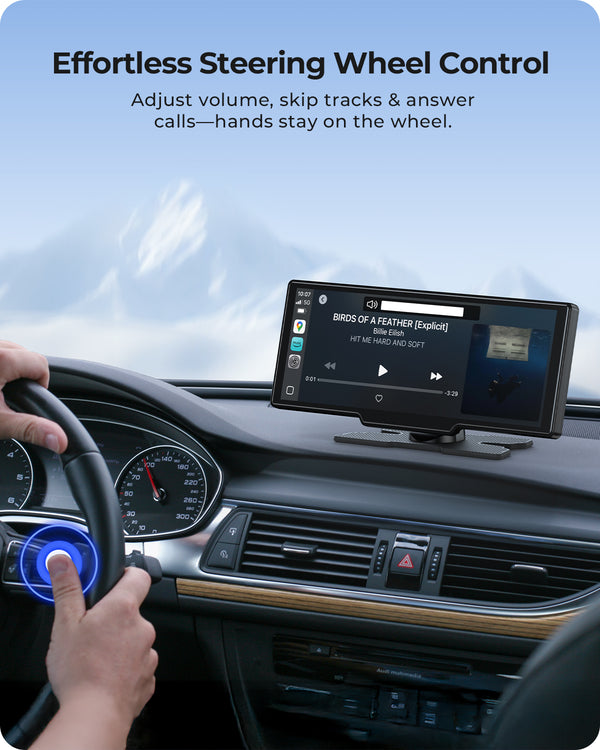Krunia T93 9.26 Inch Carplay/Android Auto Screen for Car with Dash Cam ...